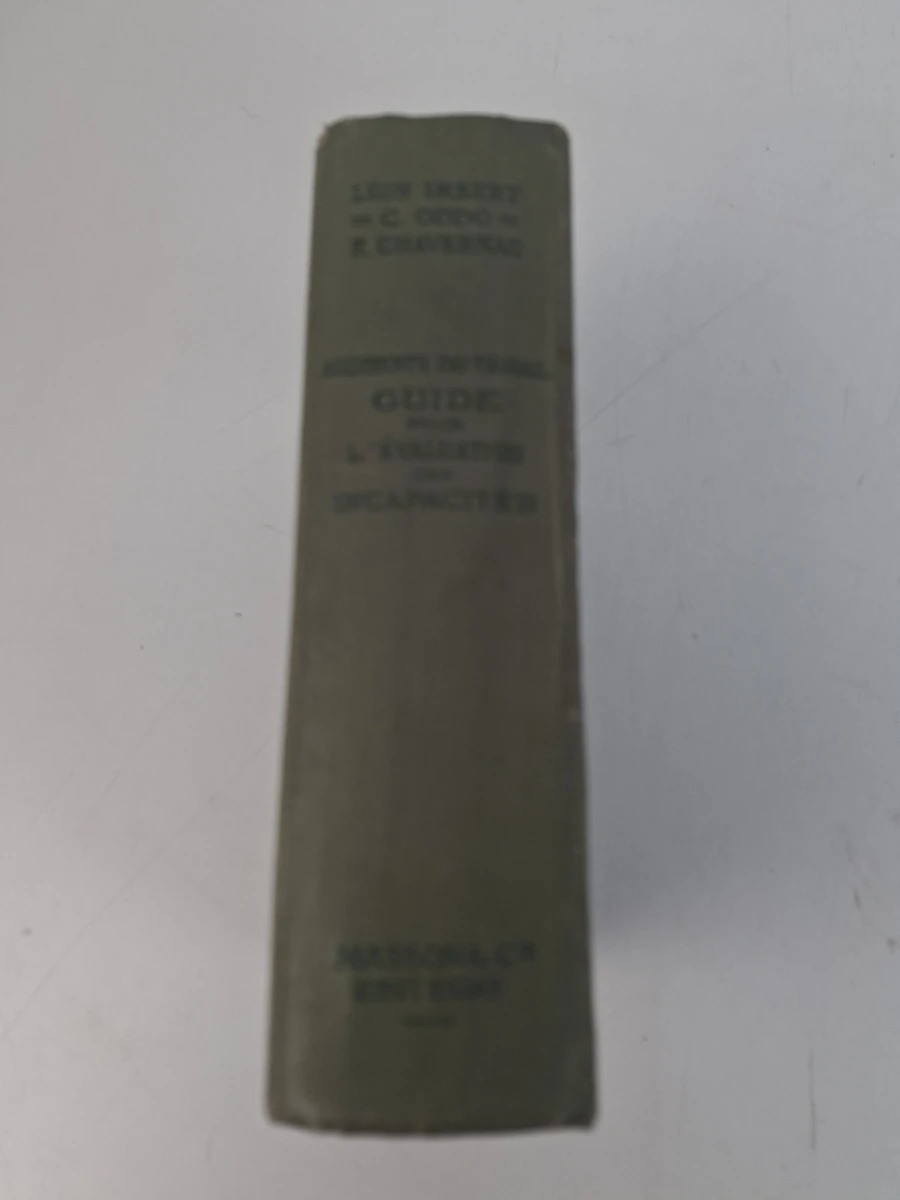 📖 Zeldzaam Antiek Medisch Boek (1913) met Unieke WWI Historie – Guide pour l'Évaluation des Incapacités - foto 5