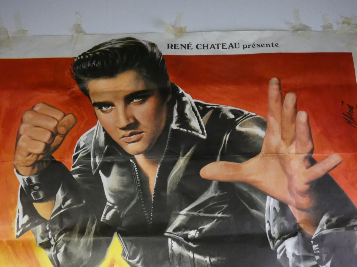 Vintage filmposter King Creole Elvis Presley - foto 3