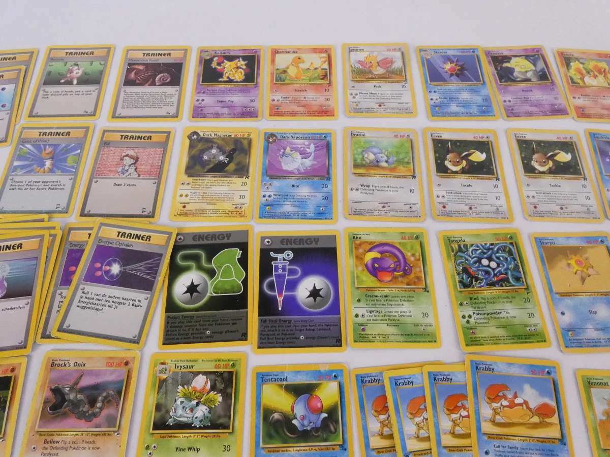 Set van 140 vintage Pokémon kaarten - eerste reeksen - foto 2