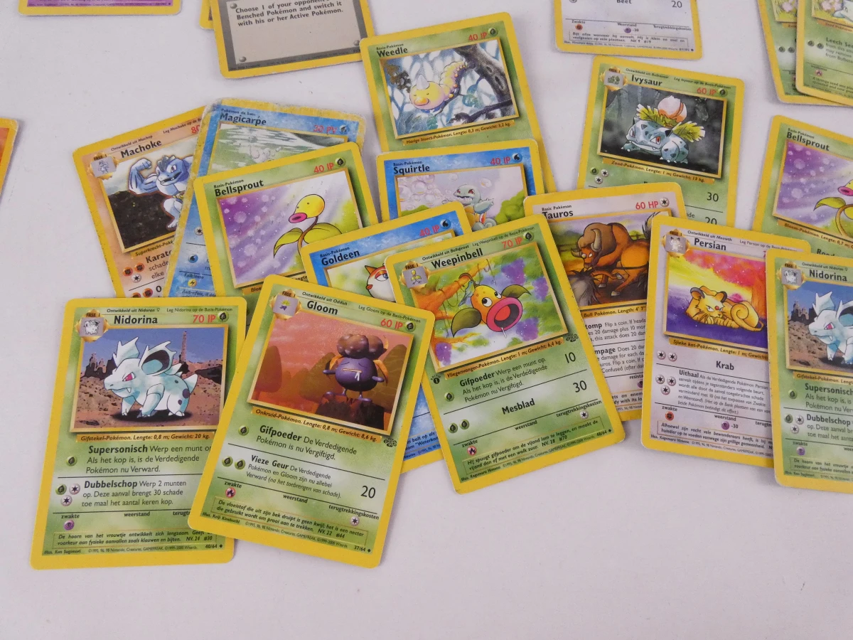 Set van 140 vintage Pokémon kaarten - eerste reeksen - foto 4