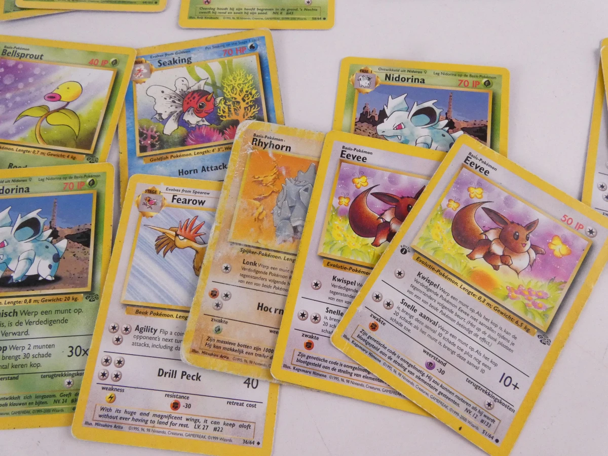 Set van 140 vintage Pokémon kaarten - eerste reeksen - foto 5