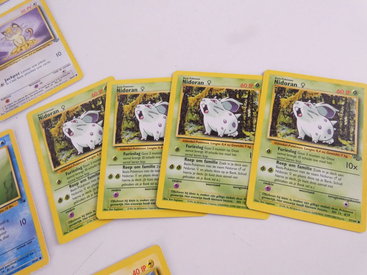 Set van 140 vintage Pokémon kaarten - eerste reeksen - foto 6