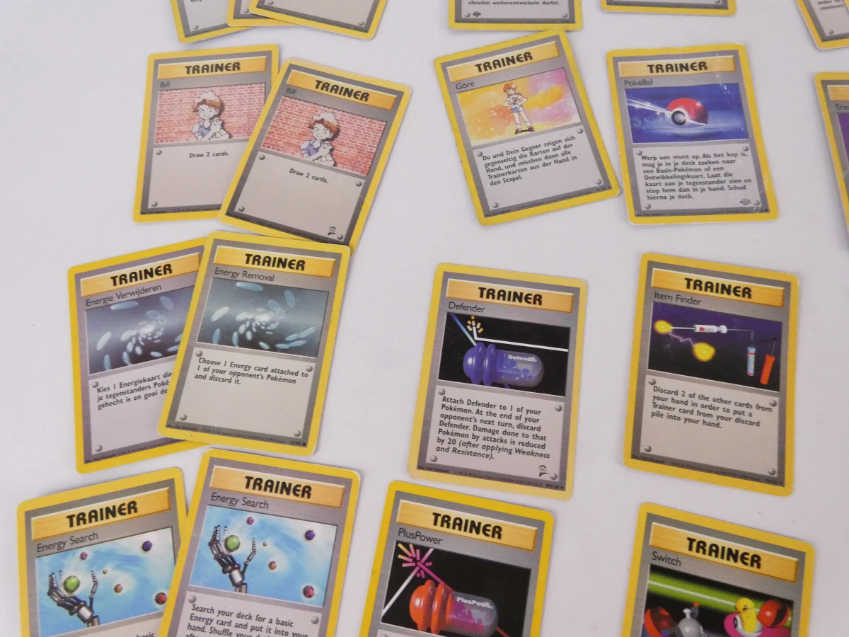 Set van 140 vintage Pokémon kaarten - eerste reeksen - foto 13
