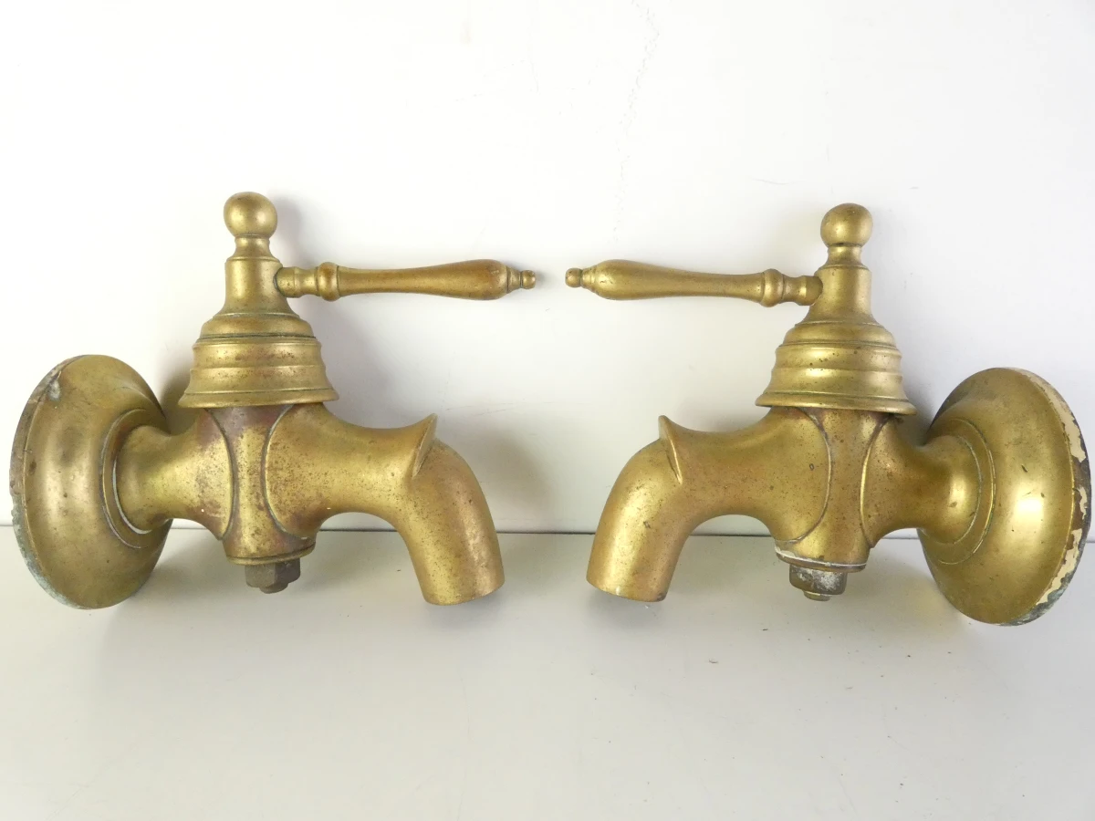 Set vintage messing kranen - foto 12