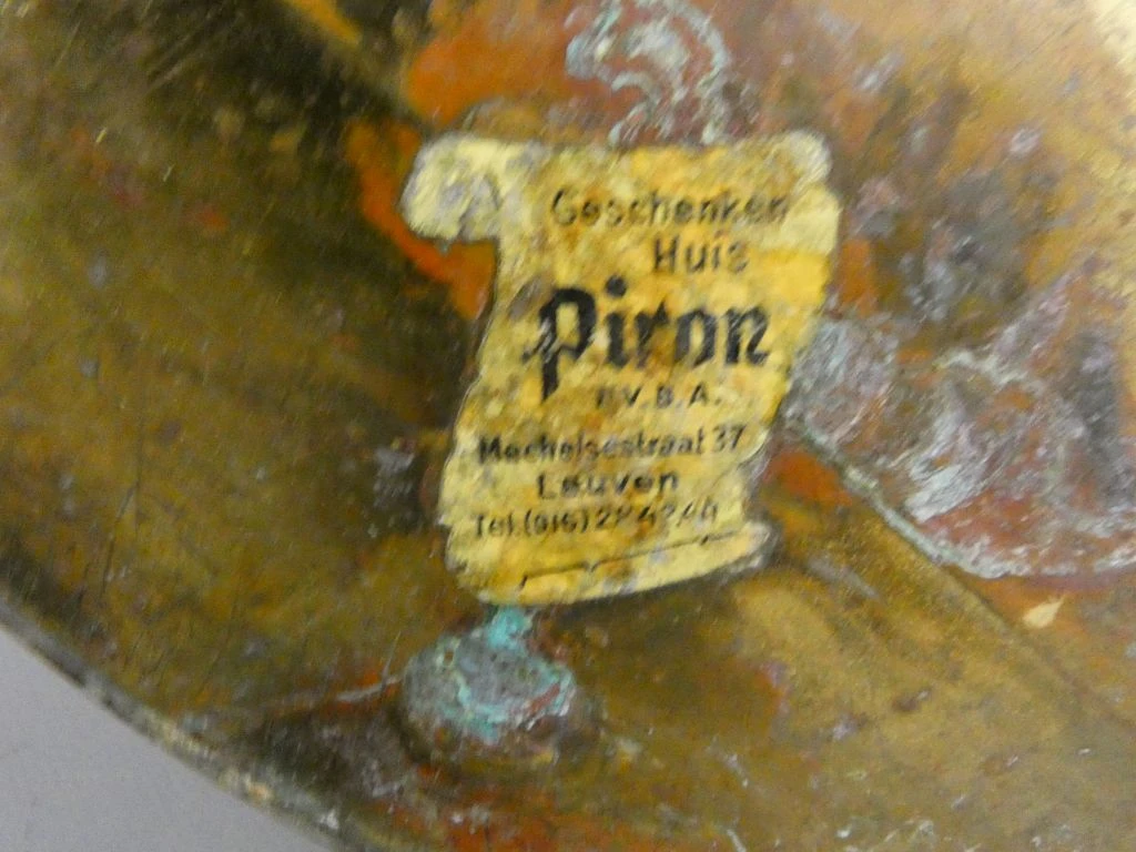 Oude koperen ketel met handvat - foto 6