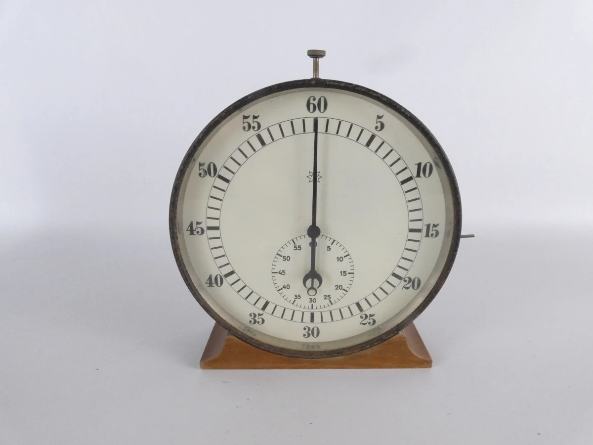 Vintage Junghans timer in houten koffer - foto 2