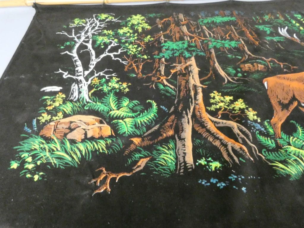 Wandkleed met bos- en hertmotief - foto 3