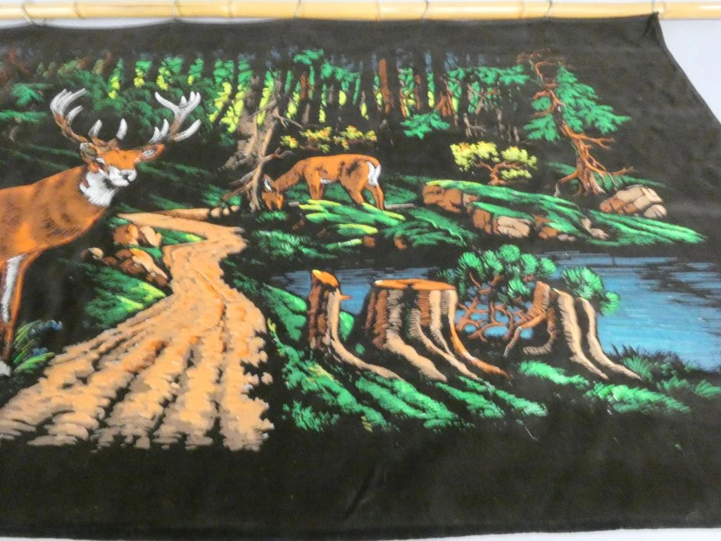 Wandkleed met bos- en hertmotief - foto 5