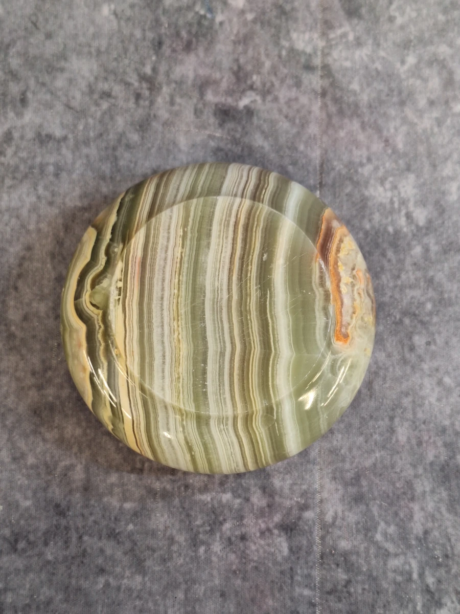 Set van 3 vintage onyx asbakken - foto 13