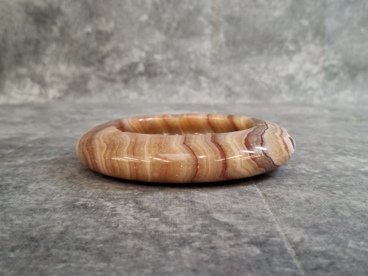 Set van 3 vintage onyx asbakken - foto 3