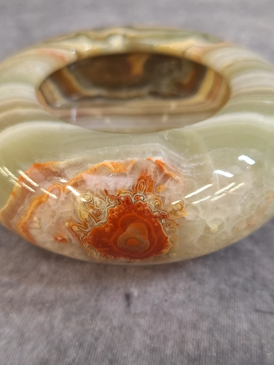 Set van 3 vintage onyx asbakken - foto 14