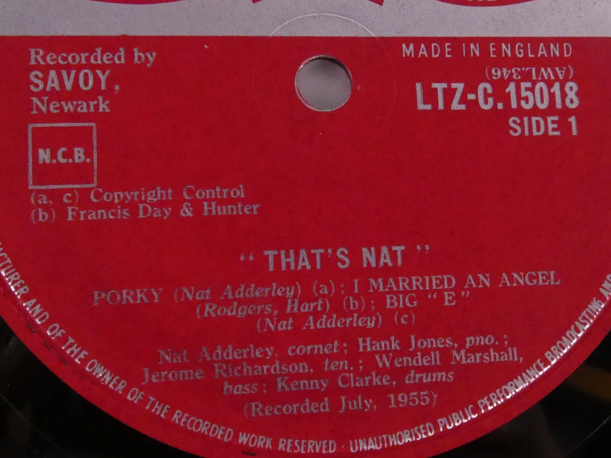Jazz LP 'That's Nat' Adderley - London Records - foto 7
