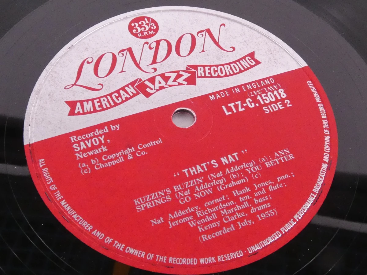 Jazz LP 'That's Nat' Adderley - London Records - foto 10