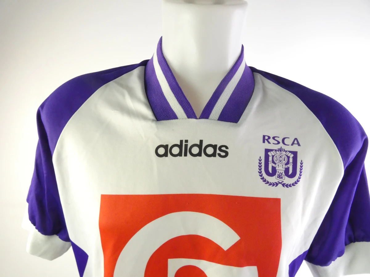 RSCA voetbalshirt Adidas wit-paars maat L - foto 2