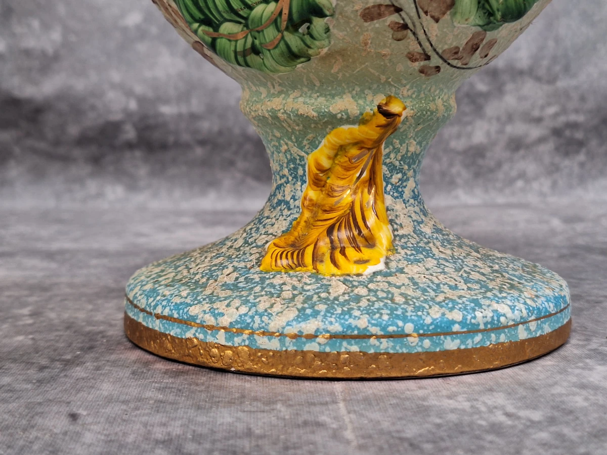 Belgische faience schenkkan - Hubert Bequet met zwanenhals - foto 9
