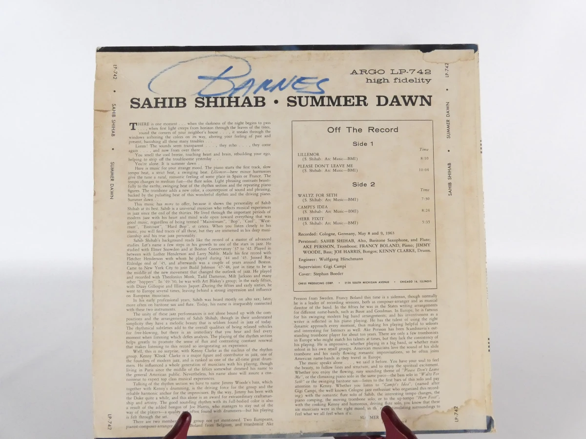 Vinylplaat Summer Dawn van Sahib Shihab - foto 5