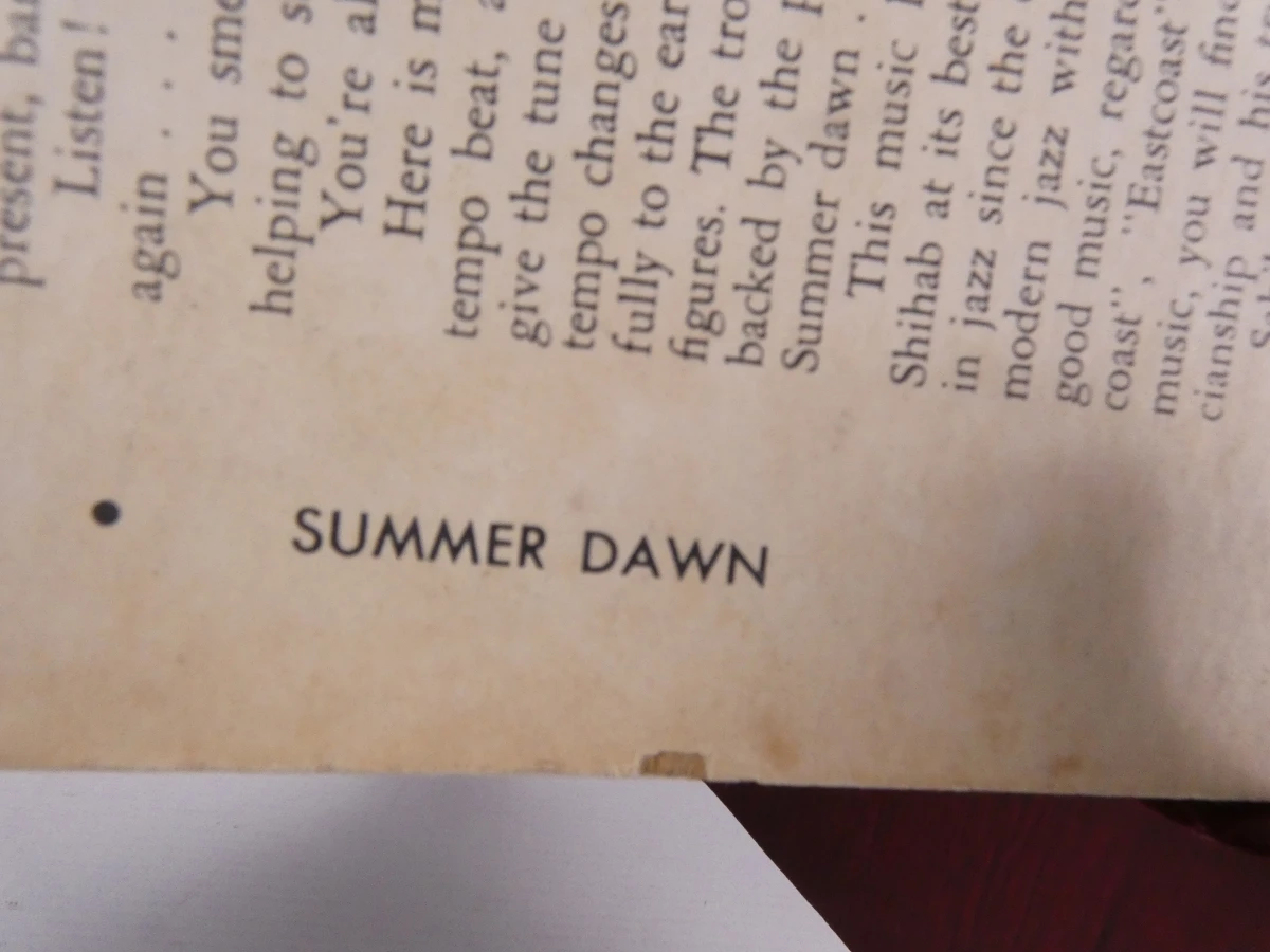 Vinylplaat Summer Dawn van Sahib Shihab - foto 9