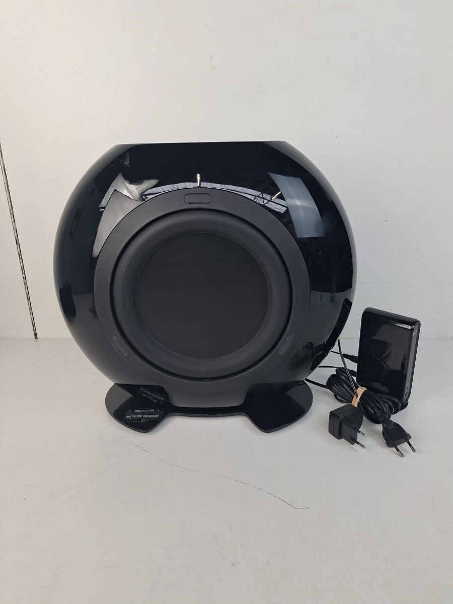 🔊 Krachtige KEF HTB2SE-W Draadloze Actieve Subwoofer (250W) – Hoogglans Zwart ✨ - foto 2