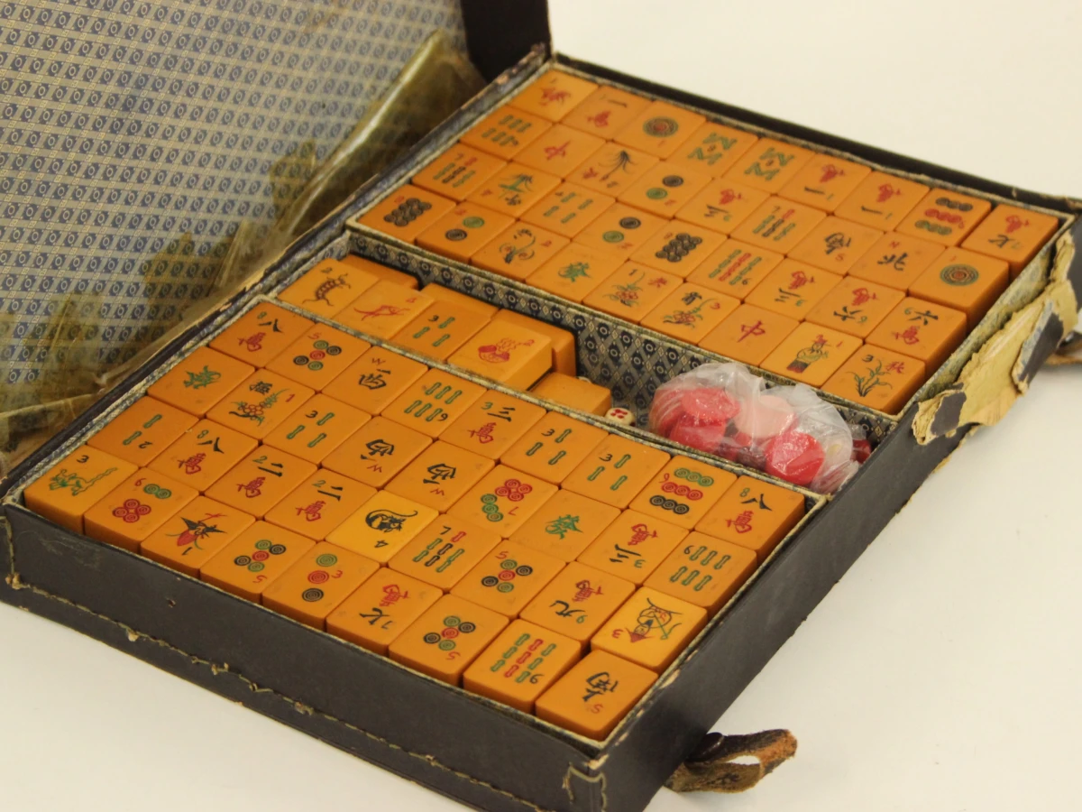 Vintage bakelieten mahjongspel - foto 5