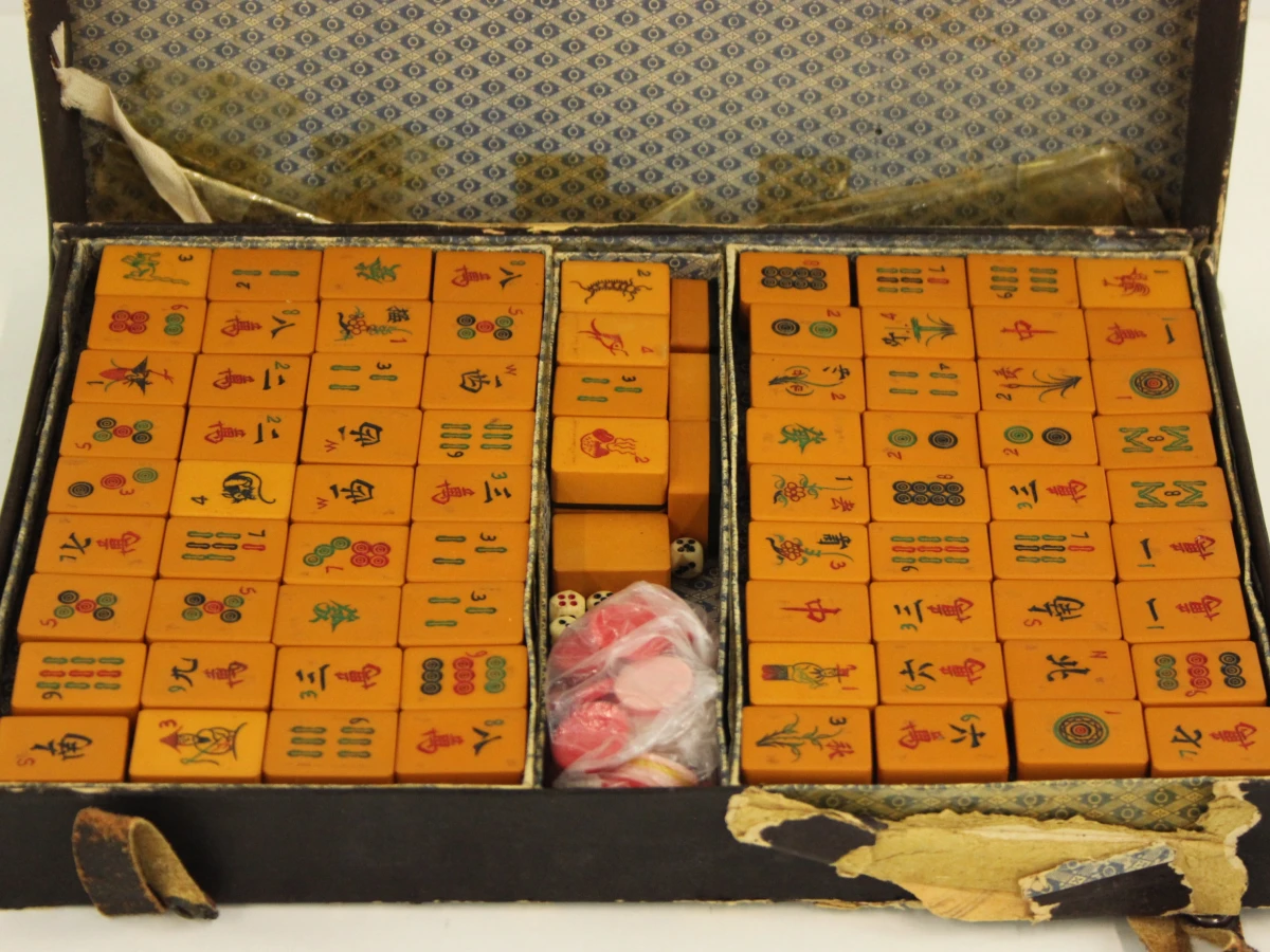 Vintage bakelieten mahjongspel - foto 6