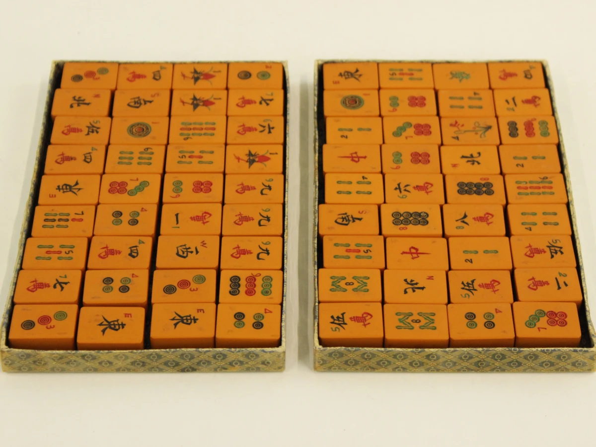 Vintage bakelieten mahjongspel - foto 8