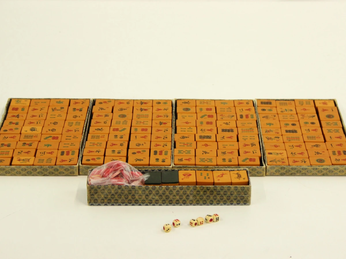 Vintage bakelieten mahjongspel - foto 9