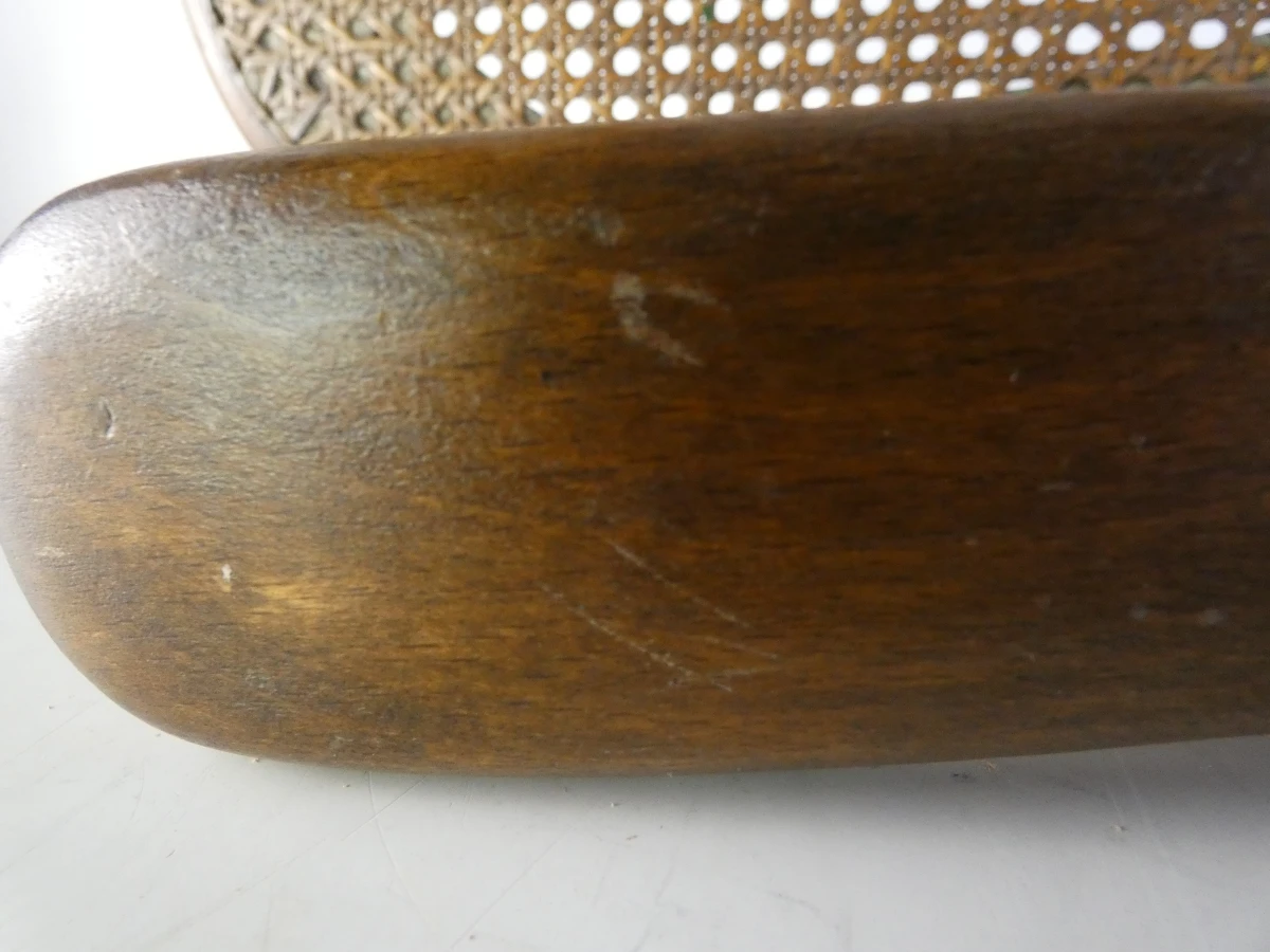 Thonet kindsstoel met gevlochten zitting en armleuningen - foto 7