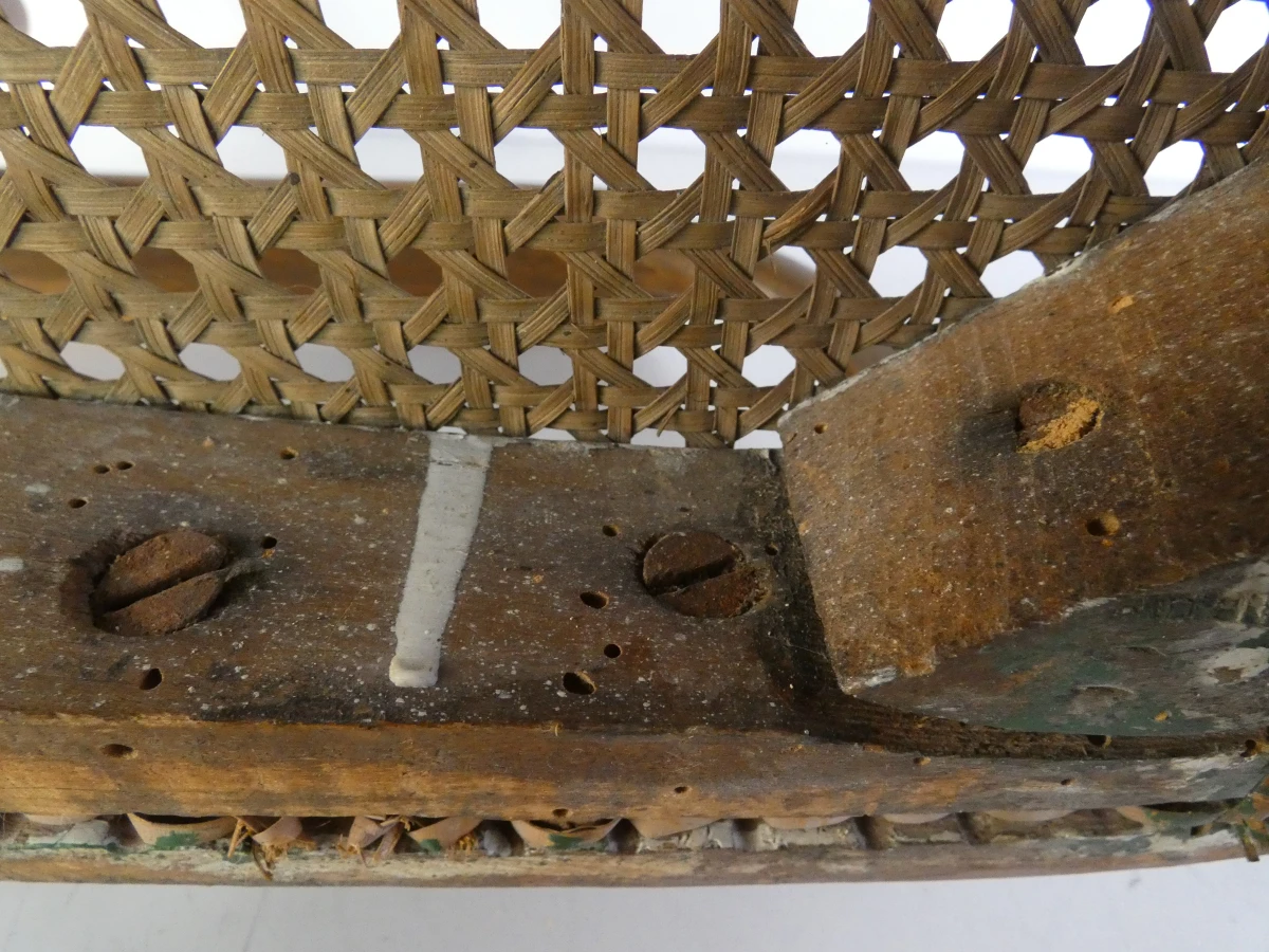 Thonet kindsstoel met gevlochten zitting en armleuningen - foto 9