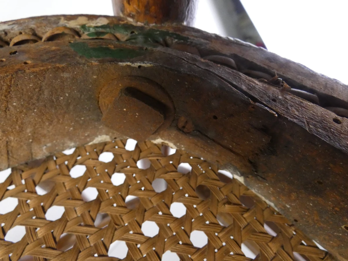 Thonet kindsstoel met gevlochten zitting en armleuningen - foto 12