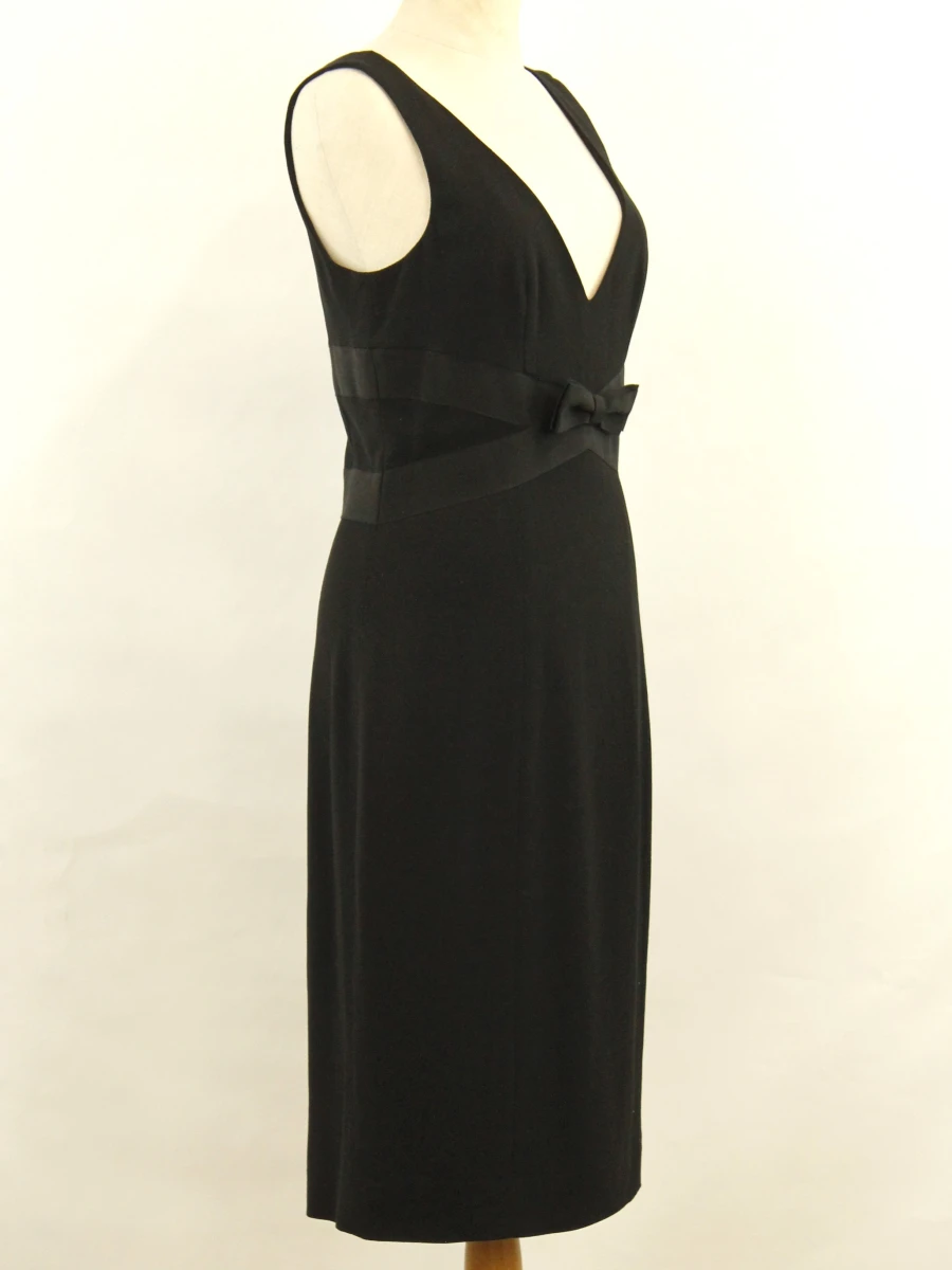 REDValentino - stijlvolle zwarte jurk met strikdetail - foto 4