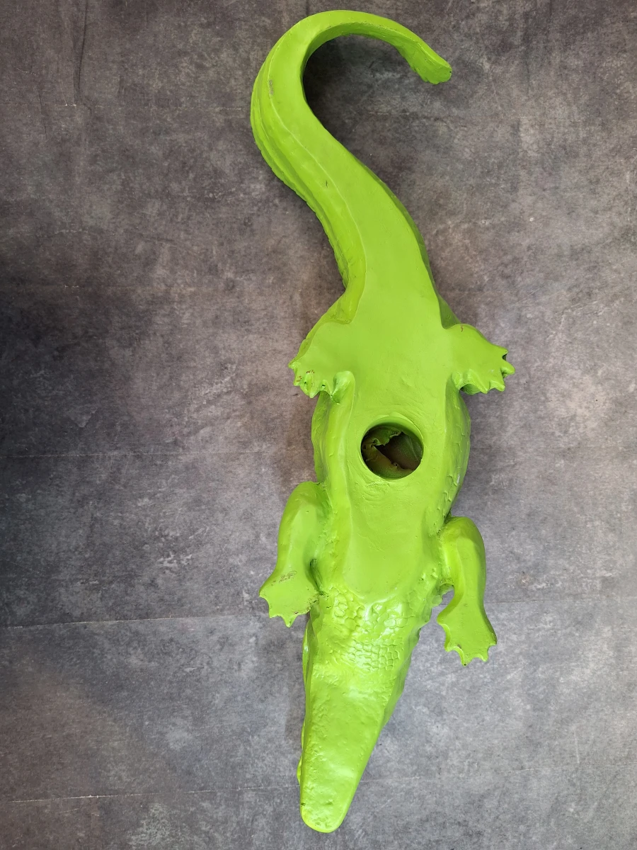 Felgroene decoratieve krokodil in Popart-stijl - foto 6