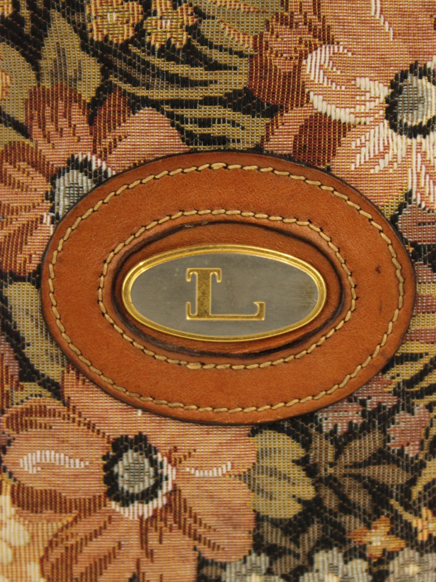 Louise Fontaine vintage dokterstas in florale gobelinprint - foto 2
