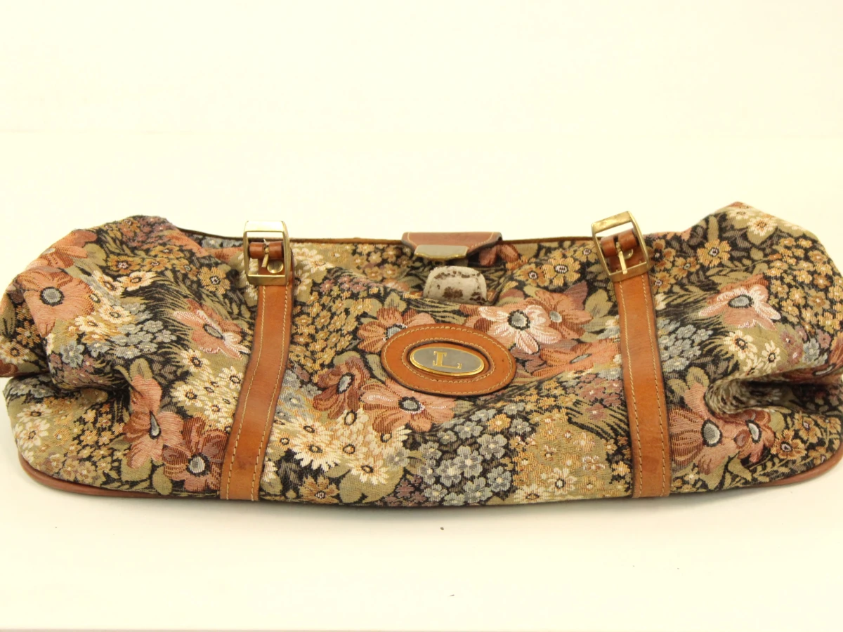 Louise Fontaine vintage dokterstas in florale gobelinprint - foto 10