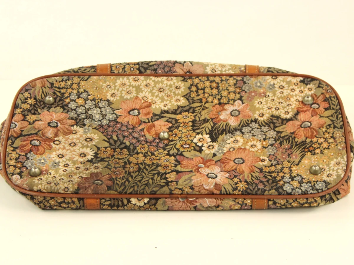 Louise Fontaine vintage dokterstas in florale gobelinprint - foto 11