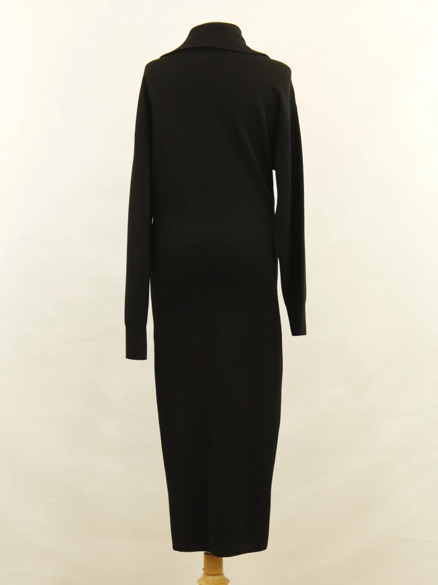 Pinko lange zwarte vestjurk met ritssluiting Size L - foto 5