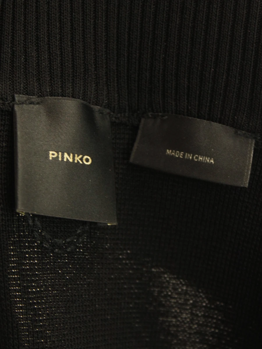 Pinko lange zwarte vestjurk met ritssluiting Size L - foto 6