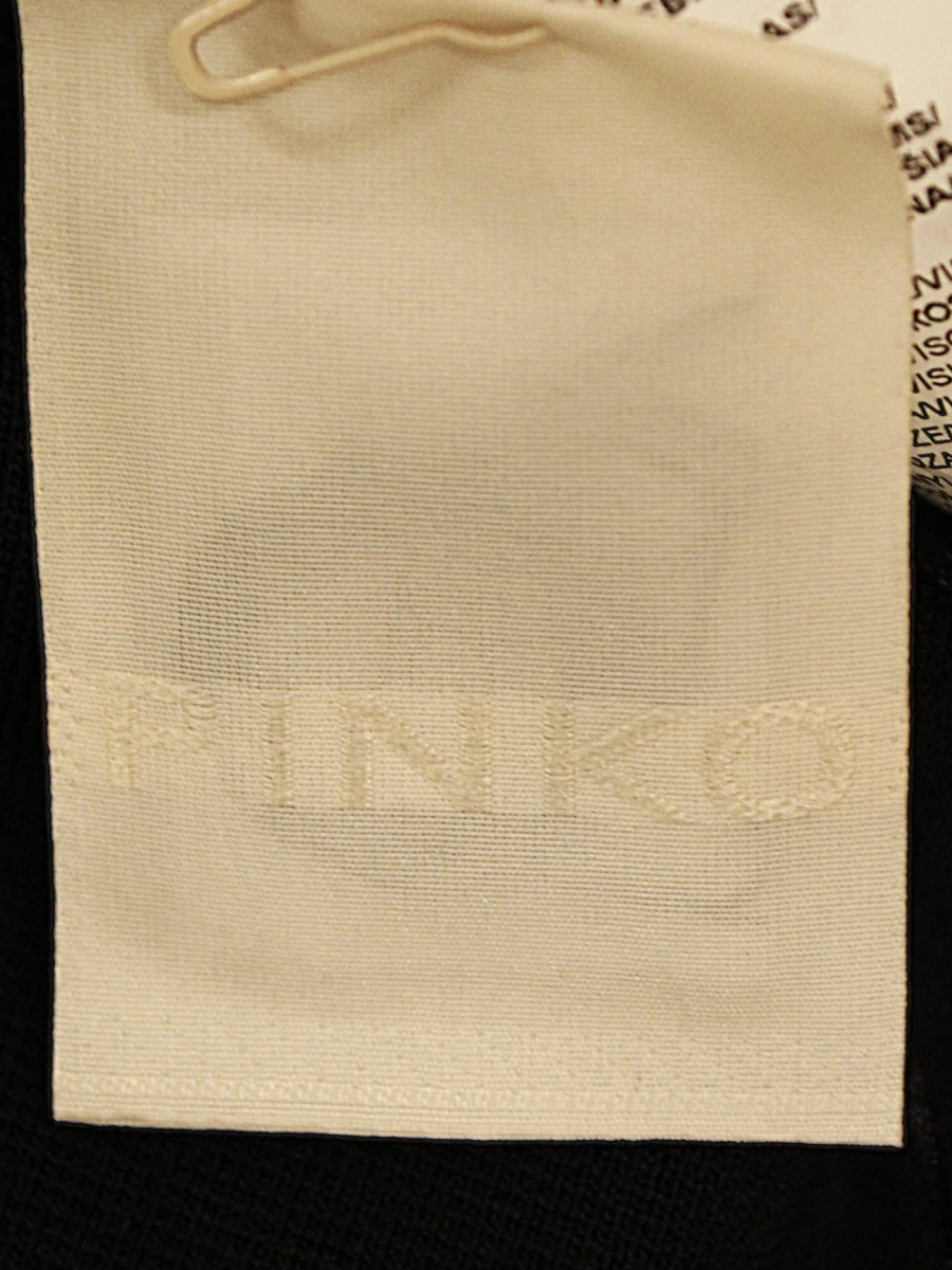 Pinko lange zwarte vestjurk met ritssluiting Size L - foto 8