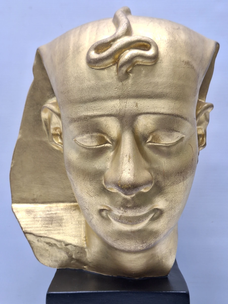 Vintage Egyptische buste van farao Amenemhet – 12e dynastie - foto 4