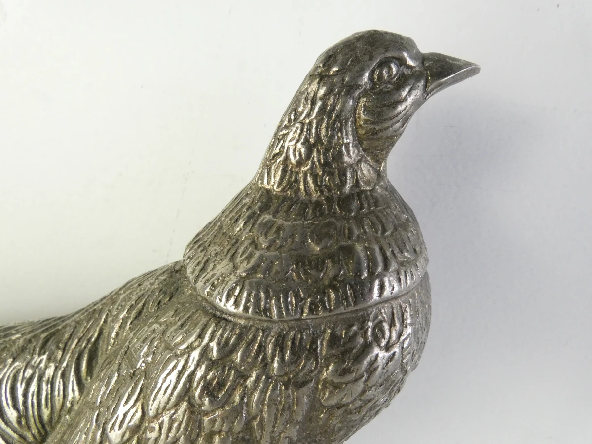 Set van 6 metalen fazanten beeldjes - foto 10