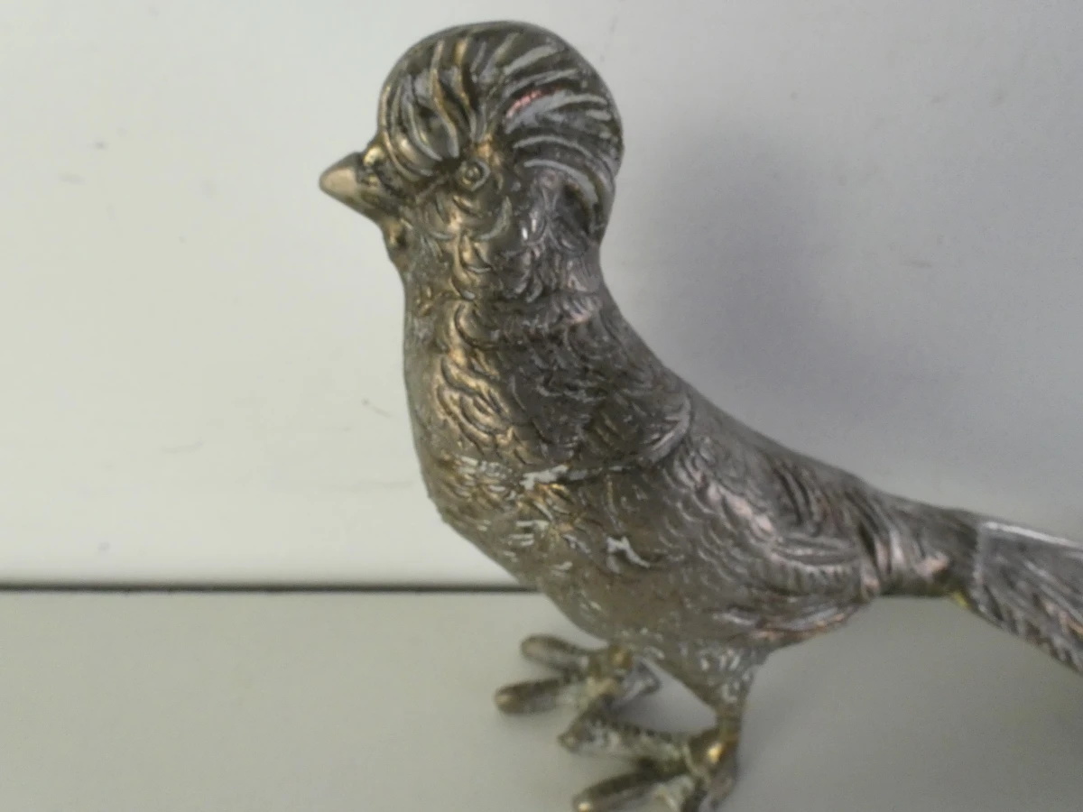 Set van 6 metalen fazanten beeldjes - foto 15