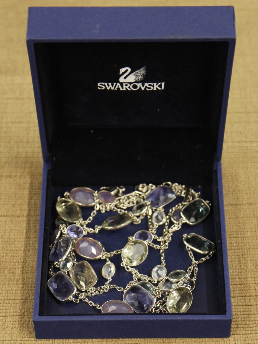 Swarovski ketting met gekleurde kristallen - foto 2