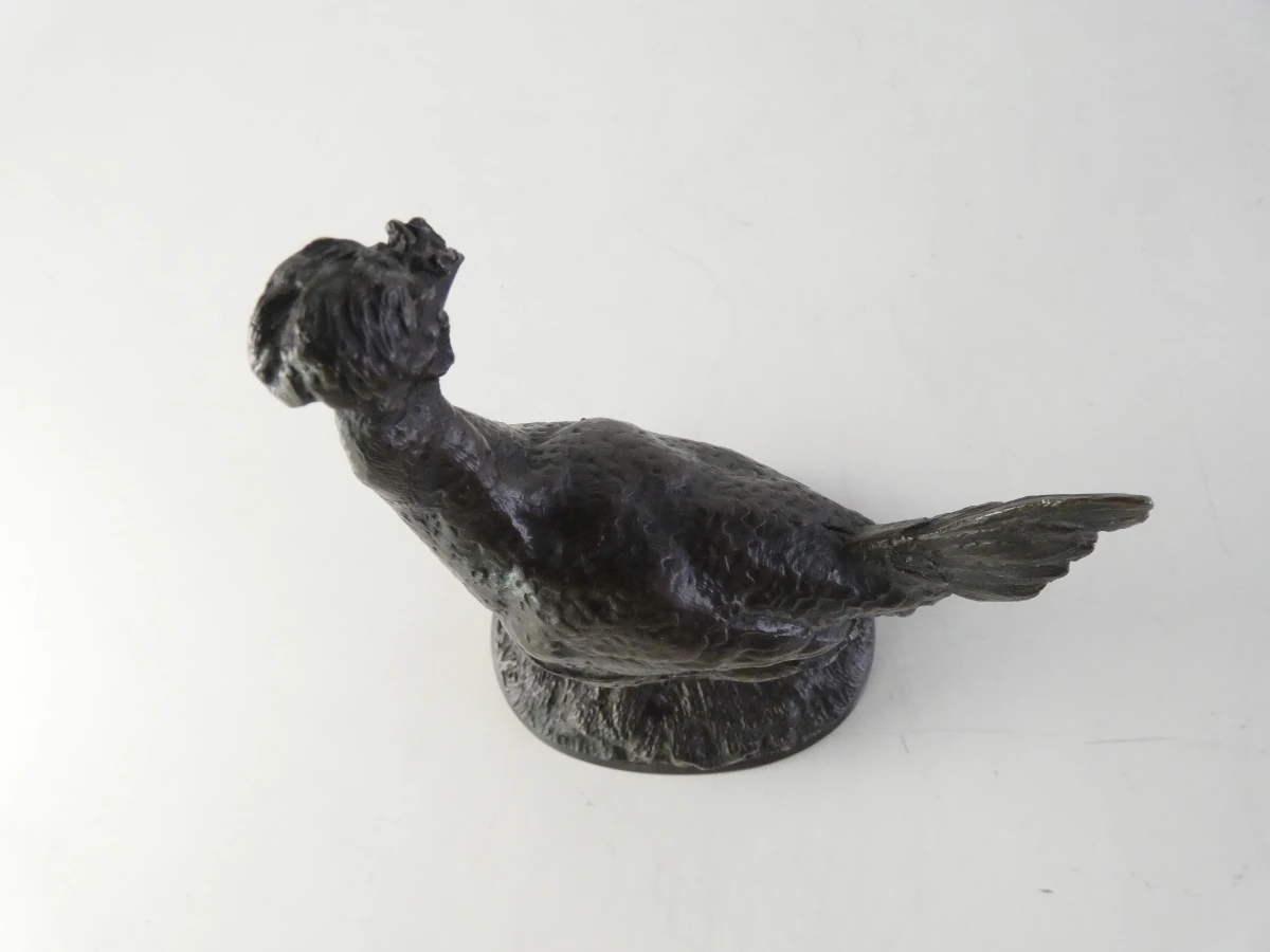 Set van 2 vintage metalen vogelbeelden - foto 10