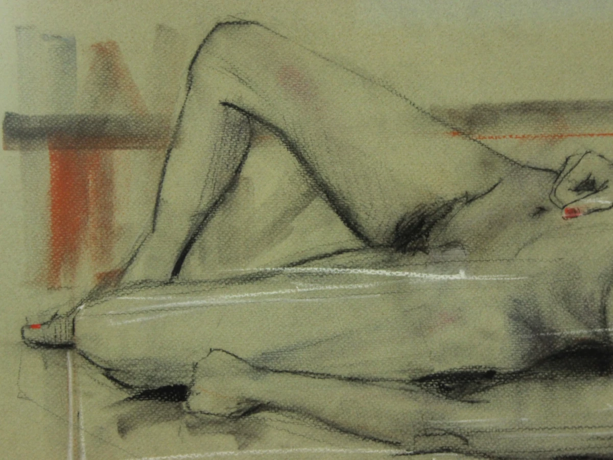 Liggend naakt 1987 mixed media Paul Dellaert - foto 4