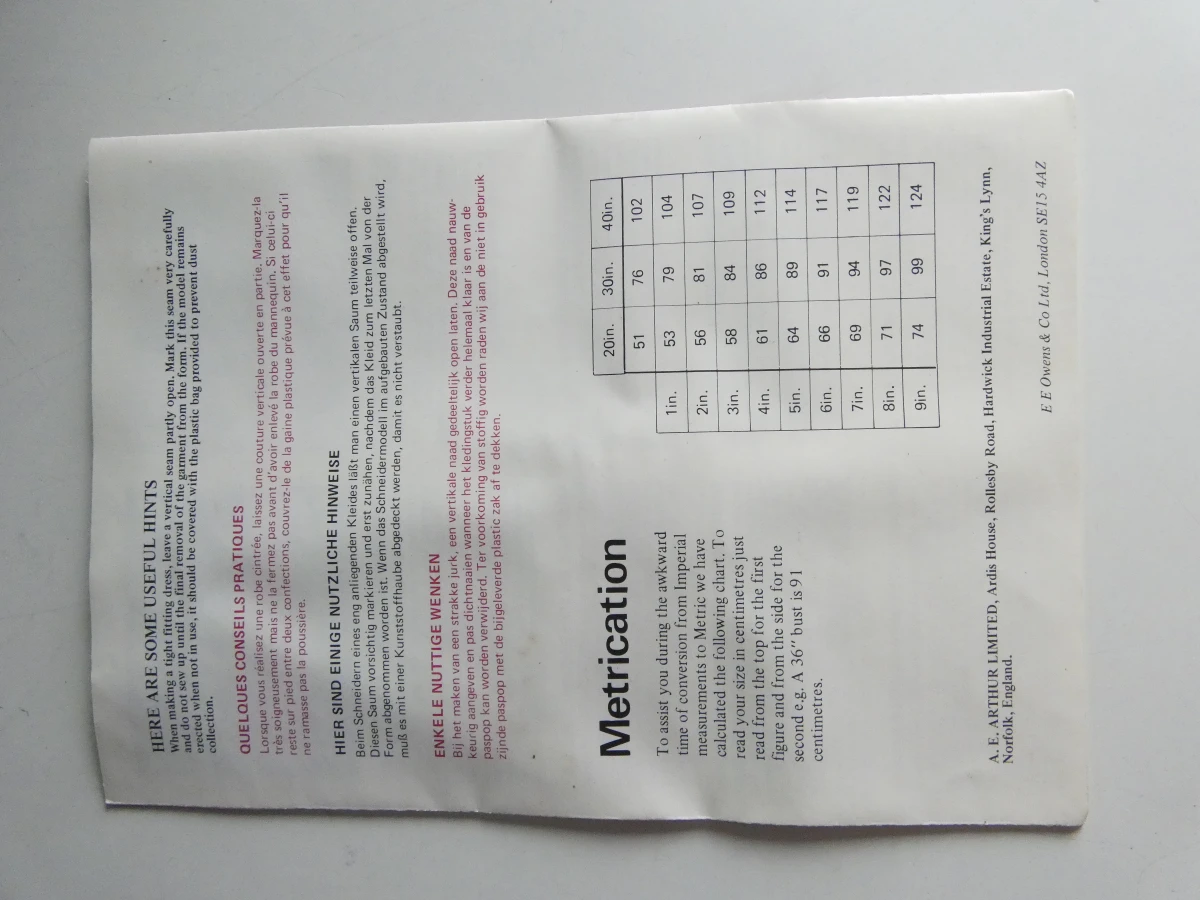 Singer verstelbare paspop maat 38-43 met standaard - foto 20