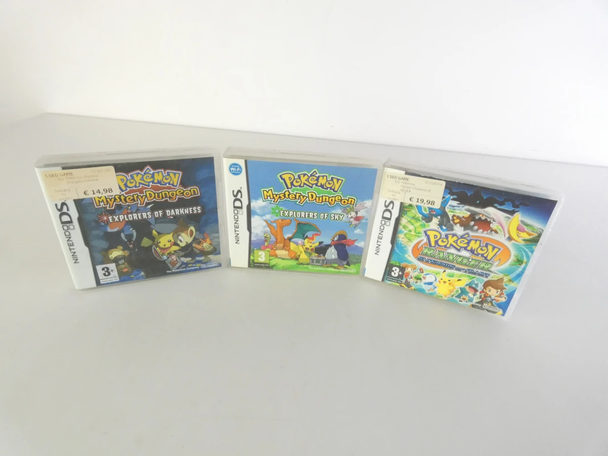 Set van 3 Nintendo DS Pokémon-spellen – Mystery Dungeon & Ranger - foto 2