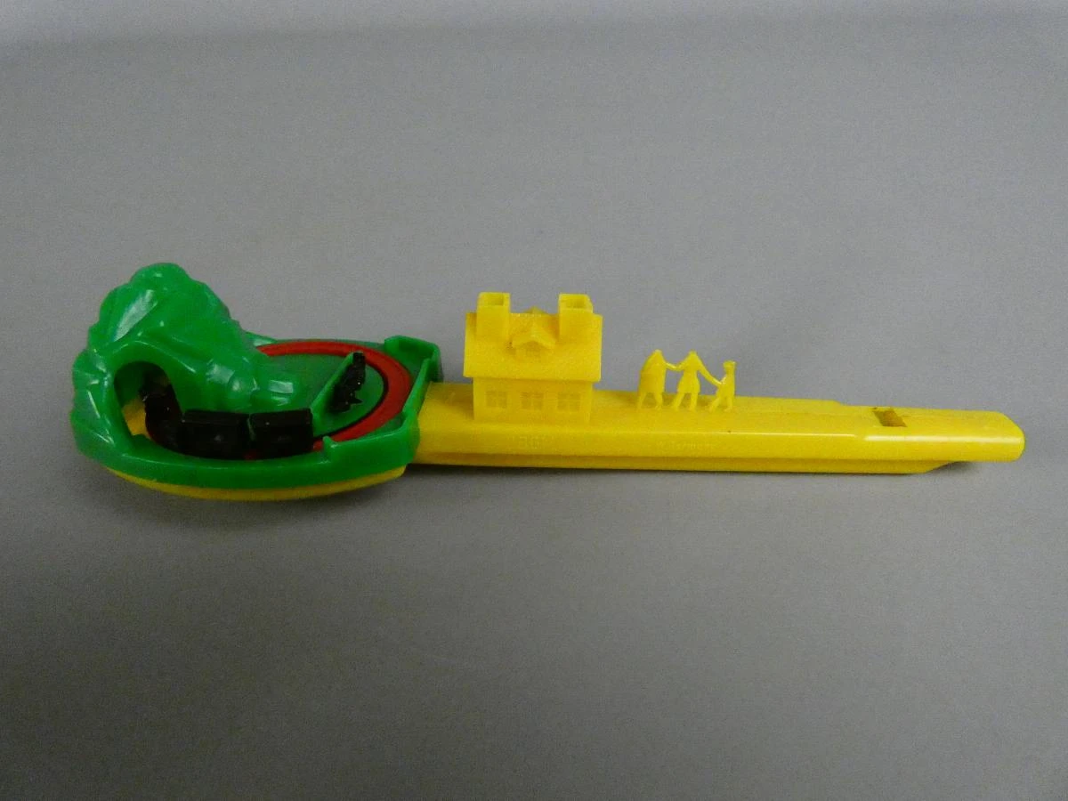 Vintage plastic treinfluitje - foto 2