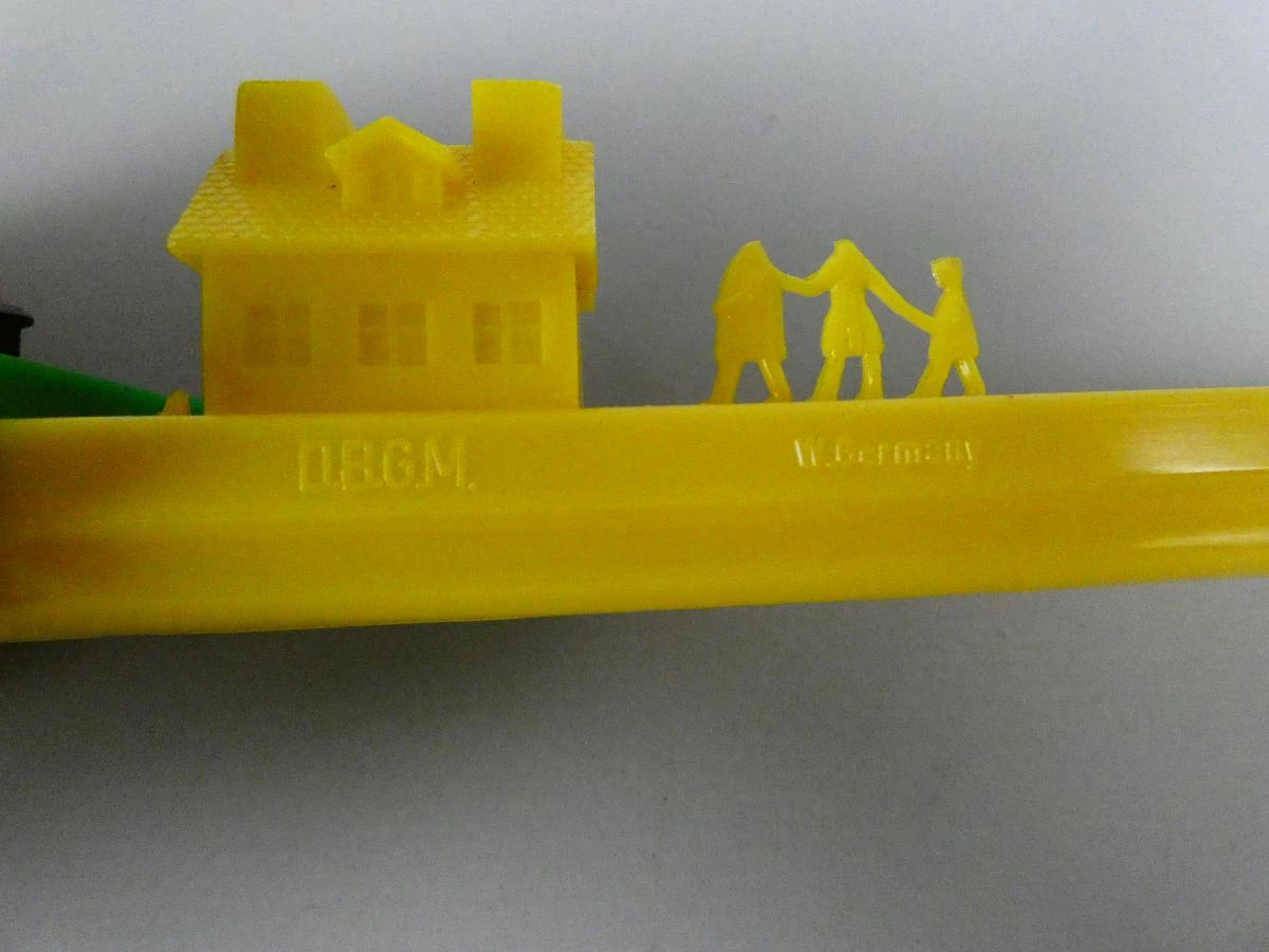 Vintage plastic treinfluitje - foto 4