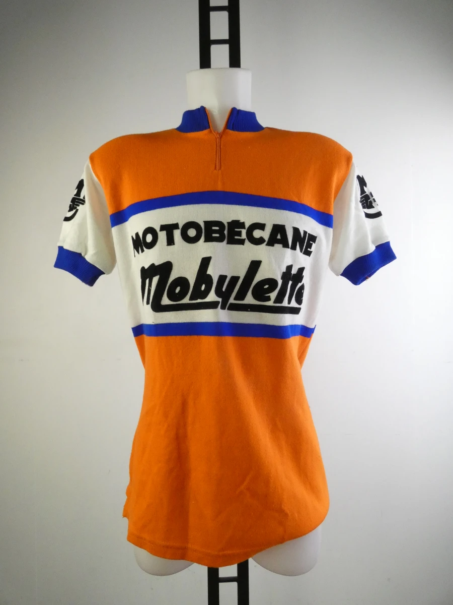 Set van 3 vintage wielertruien Mobylettes en Cyclo Poste - foto 2