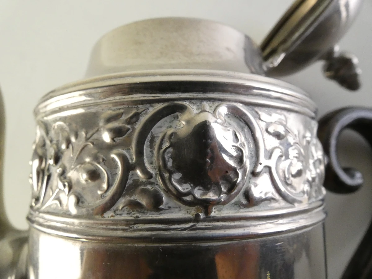 Art-Nouveau koffie- en melkkannenset met suikerpot - foto 11