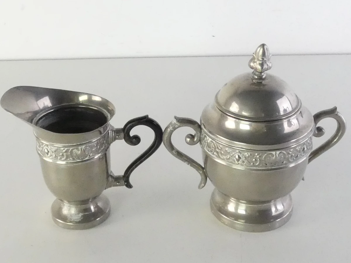 Art-Nouveau koffie- en melkkannenset met suikerpot - foto 18